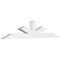 Ekena Millwork Saratoga Architectural Grade PVC Gable Bracket, 72"W x 15"H x 4"D x 4"F, 5/12 Pitch GBP072X15X0404SAR00 - alternate 1